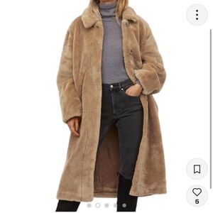 H&M Long Faux fur coat